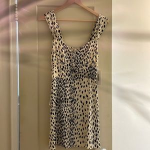 Reformation Cheetah dress size 6 NEW WITH TAG